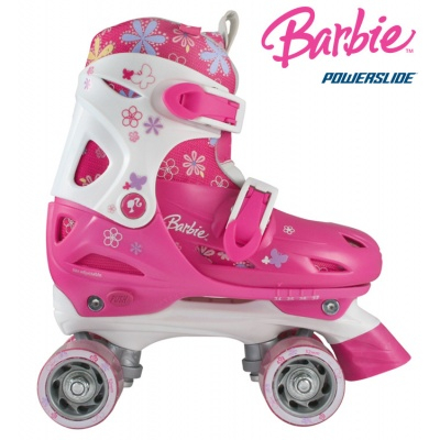 Ролики детские - Детские роликовые коньки Barbie Flora Quad (990021/34)