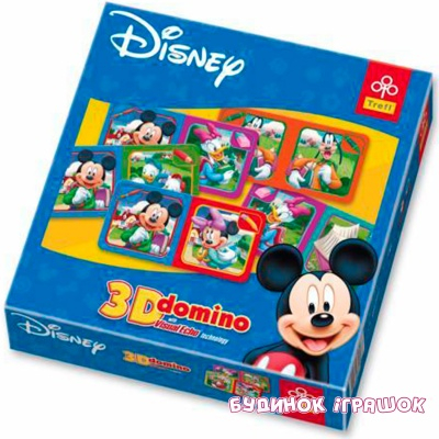 Настольные игры - Настольная игра-домино Микки Маус 3D Trefl (00390)