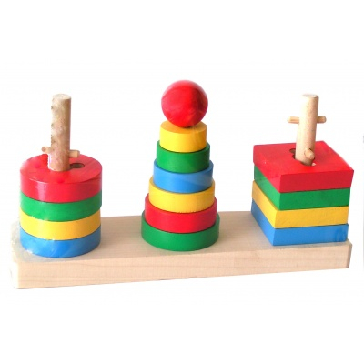 Развивающие игрушки - Головоломка Komarov Toys 3 в 1 (А338)