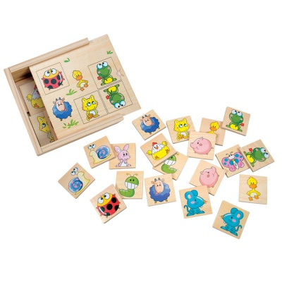 Деревянная игра Мемо Животные Bino (84167)