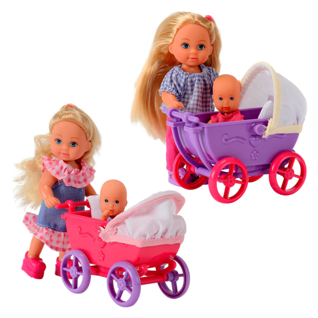 Ляльки - Лялька Єва з малюком у колясці Simba в асортименті (5736241)