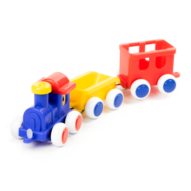 Залізниці та потяги - Паровоз з двома вагонами 32 см Viking Toys (1174)