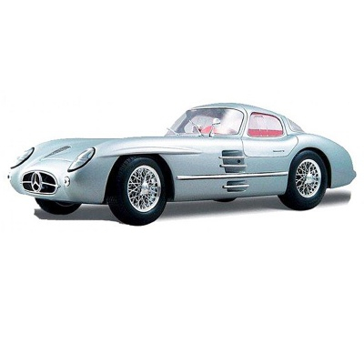 Транспорт и спецтехника - Автомодель Maisto 1955 Mercedes Benz 300 SLR Uhlenhaut Coupe (36898 silver)