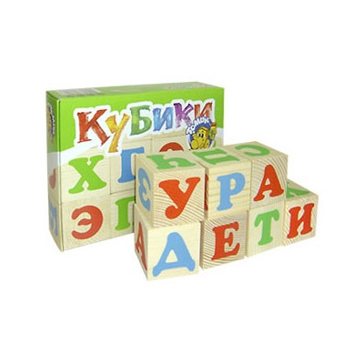Розвивальні іграшки - Іграшка з дерева Кубики Азбука Томик (1111.1)