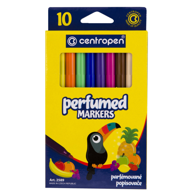 Канцтовари - Набір фломастерів Centropen Perfumes 10 кольорів (2589/10)