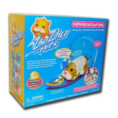 Фигурки животных - Игровой набор Комната для сна и доска для серфинга Zhu Zhu Pets (86642)