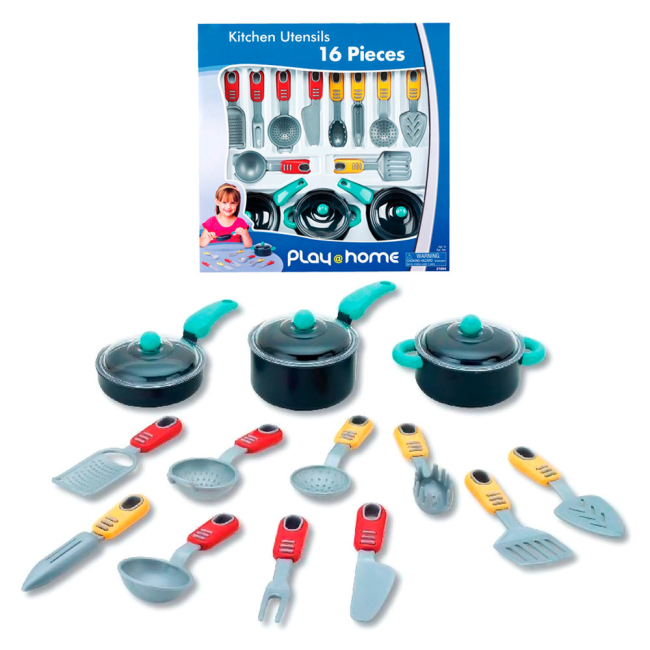 Дитячі кухні та побутова техніка - Кухонний набір 16 предметів(2001266)