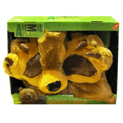 Мягкие животные - Медведь Гризли (маска и перчатки) (АР86332)