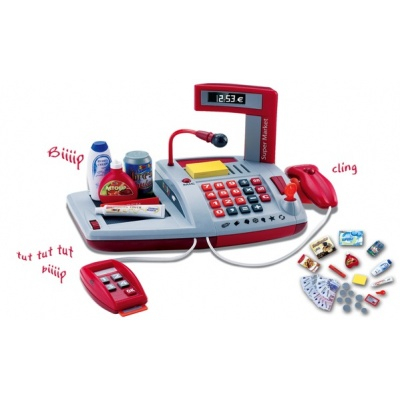 Наборы профессий - Игровой набор Электронная касса с громкоговорителем Smoby (24123)