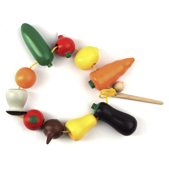 Розвивальні іграшки - Шнурівка Фрукти-овочі(К 141)