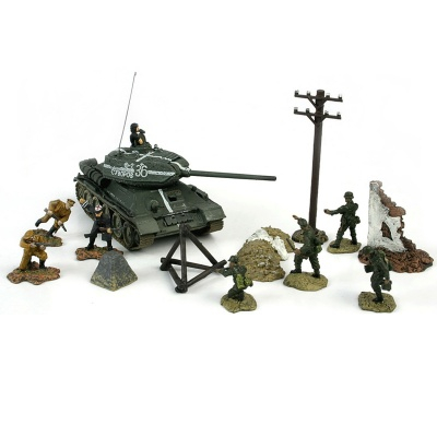 Транспорт і спецтехніка - Танк T-34/85 з фігурками солдатів (85518)