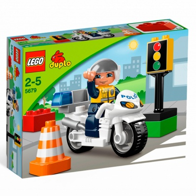 Конструкторы LEGO - Конструктор Полицейский мотоцикл LEGO DUPLO (5679)
