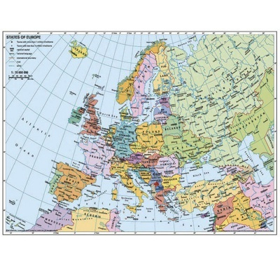 Пазлы - Пазл Политическая карта Европы Ravensburger 500 элементов (14430-Rb)