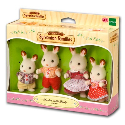 Фигурки животных - Набор Семья шоколадных Кроликов Sylvanian Families (3125)
