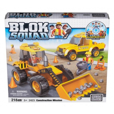 Блочные конструкторы - Строительный транспорт из серии Городская техника 218 дет. (2423)
