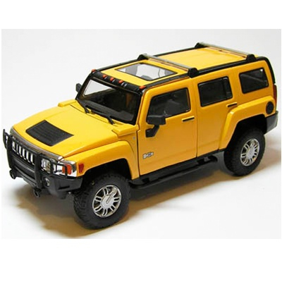 Транспорт и спецтехника - Автомодель Hummer H3 (124) желтый (126-001yellow)