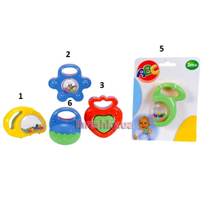 Погремушки, прорезыватели - Погремушка; 5 видов Simba (4019567)