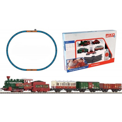 Железные дороги и поезда - Стартовый набор Рождественский поезд с вагонами (57080)