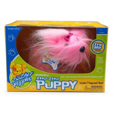 Мягкие животные - Интерактивная игрушка щенок йорк Лола Zhu Zhu Pets (81142)