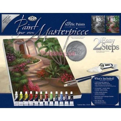 Товары для рисования - Картина на холсте Тропический сад Royal & Langnickel (POM-SET11)