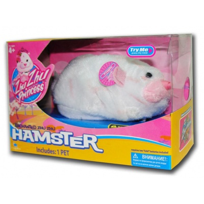 Мягкие животные - Интерактивная игрушка хомяк принцесса Крестная фея Zhu Zhu Pets (81107)