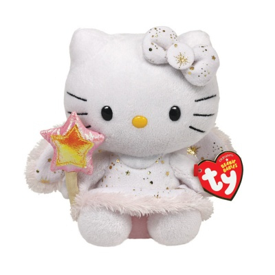 Персонажі мультфільмів - М'яка іграшка Hello Kitty ангелок TY (90137)