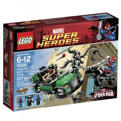 Конструктори LEGO - Конструктор Людина-Павук Погоня на спайдерцікле LEGO Marvel Super Heroes (76004)