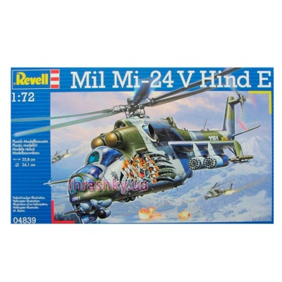 Конструкторы с уникальными деталями - Модель для сборки Вертолет Mil Mi-24 Hind D/E Revell (4839)