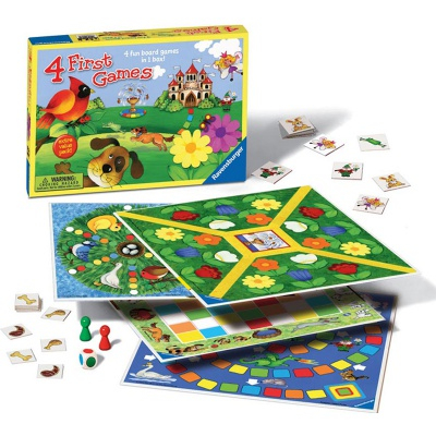 Настольные игры - Настольная игра 4 первые игры Ravensburger (22185-Rb)