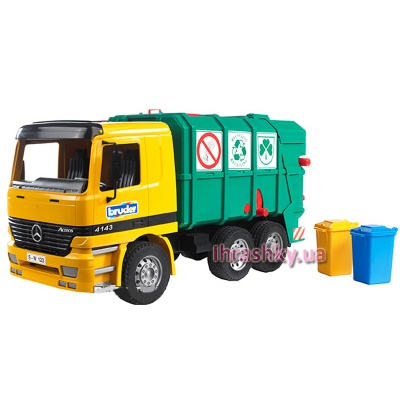 Транспорт и спецтехника - Мусоровоз   Mercedes-Benz  Bruder (1677) (01677)