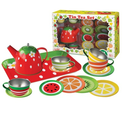 Детские кухни и бытовая техника - Игровой набор CHAMPION Чайный сервиз Фруктовый (CH10732W)
