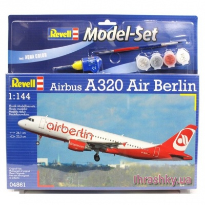 Конструкторы с уникальными деталями - Модель для сборки Аэробус Airbus A320 AirBerlin Revell (64861)