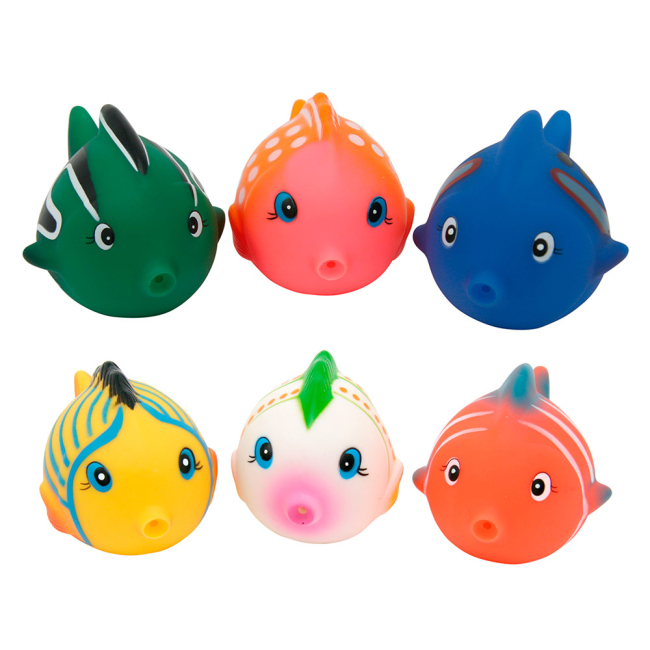 Игрушки для ванны - Набор игрушек для ванной Baby Team Цветные рыбки в ассортименте (9006)