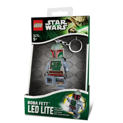 Годинники, ліхтарики - Лего LEGO Зоряні війни брелок-ліхтарик Boba Fett з батарейкою (LGL-KE19-BELL)