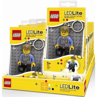 Часы, фонарики - Лего Сити LEGO City Брелок-фонарик Погоня МакКейна с батарейкой (LGL-KE41-BELL)