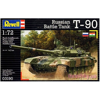 3D-пазли - Модель для збірки Російський бойовий танк Т-90 Revell (3190)