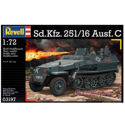 3D-пазли - Модель для збірки Бронетранспортер Sd.Kfz. 251/16 Ausf. Revell (3197)