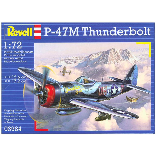 3D-пазли - Збірна модель літака P-47 M Thunderbolt 1:72 Revell (3984)