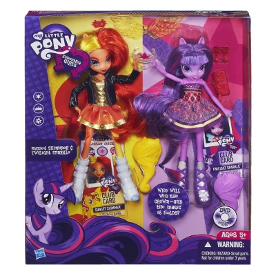 Ляльки - 2 ляльки My Little Pony Equestria Girls Sunset Shimmer і Twilight Sparkle(А3997)