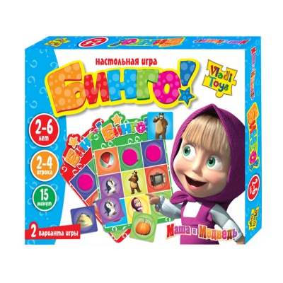 Настольные игры - Настольная игра Бинго! Играем с Машей Vladi Toys (VT2106-01)