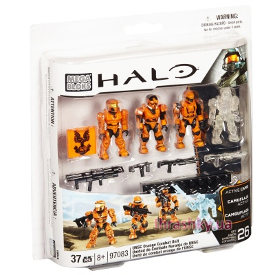 Блокові конструктори - Конструктор Помаранчевий підрозділ UNSC Orange Combat Unit серії Halo (97083)