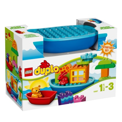 Конструкторы LEGO - Конструктор Лодочка и веселые кубики для малышей LEGO DUPLO (10567)