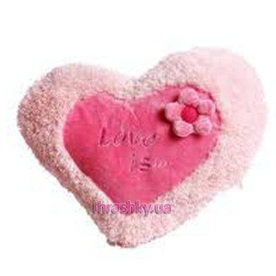 Подушки - Мягкая игрушка Подушка Сердце-цветок большая Левеня (К103СЕ)