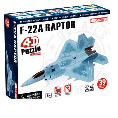 3D-пазли - Об’ємний пазл Літак F-22A Raptor 4D Master (26201)