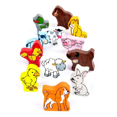 Розвивальні іграшки - Набір фігурок Hape Домашні тварини 12 шт (E0901)