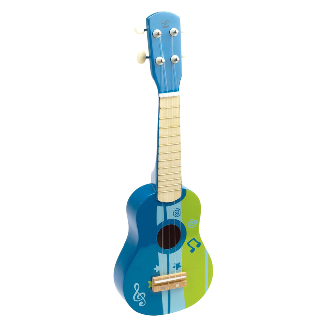 Музыкальные инструменты - Деревянная гитара; синяя (Е0317)