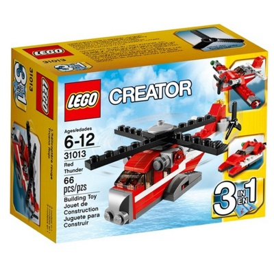 Конструкторы LEGO - Конструктор Вертолет Красный Гром LEGO Creator (31013)