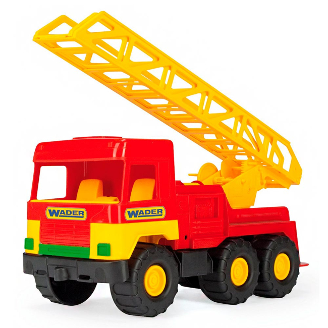 Машинки для малюків - Іграшка Пожежна машина Wader Middle truck (39225)