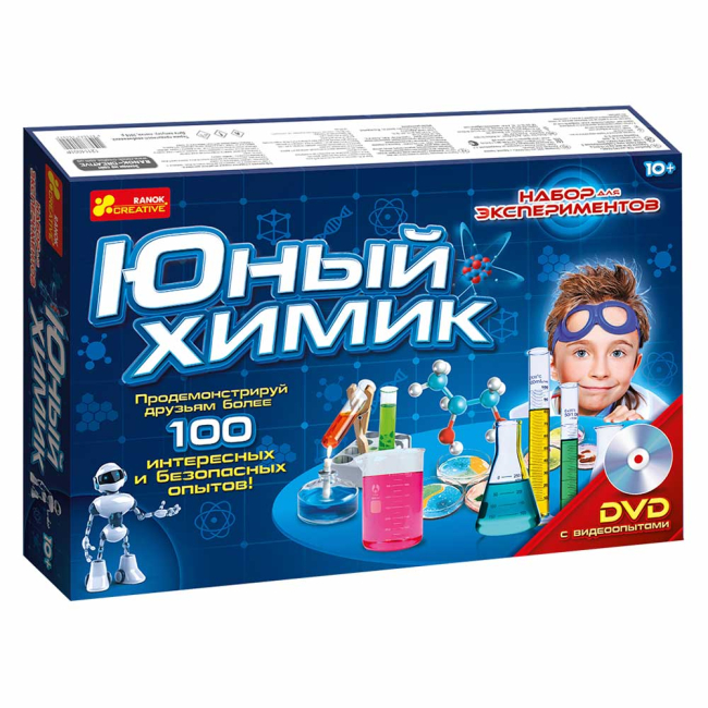 Научные игры, фокусы и опыты - Набор для экспериментов  Юный химик Ranok Creative (12114001Р) (12114001P)