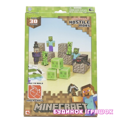 Фігурки персонажів - Ігровий набір Minecraft Papercraft ворожі персонажі (16703)
